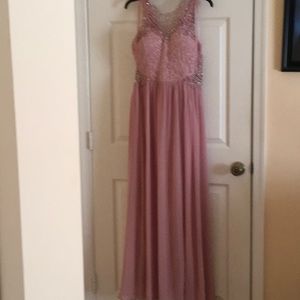 Mauve full length dress
